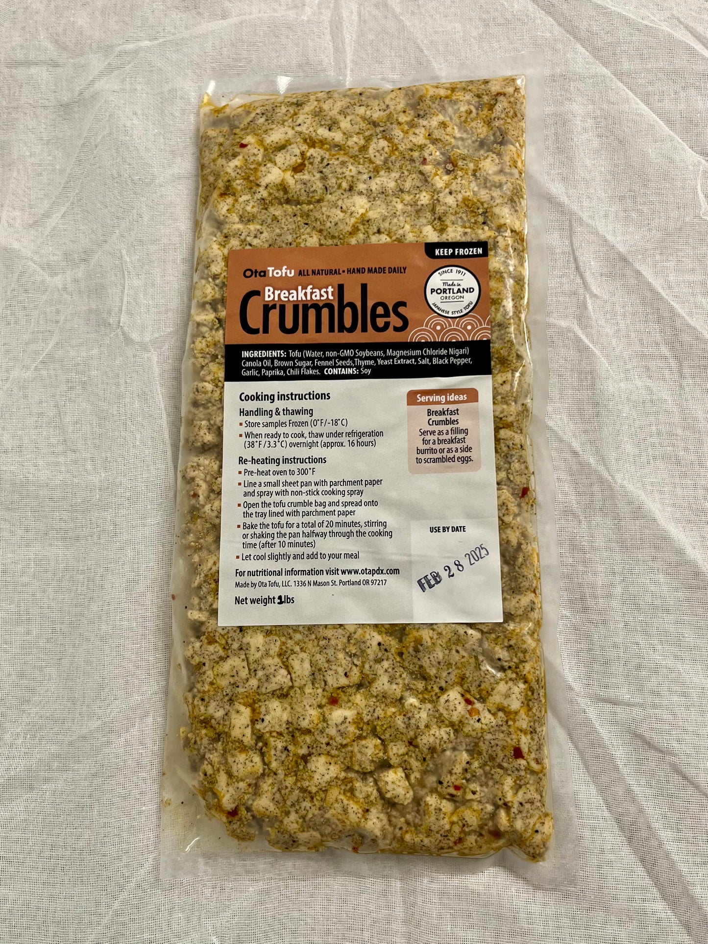 Breakfast Ota Tofu Crumble