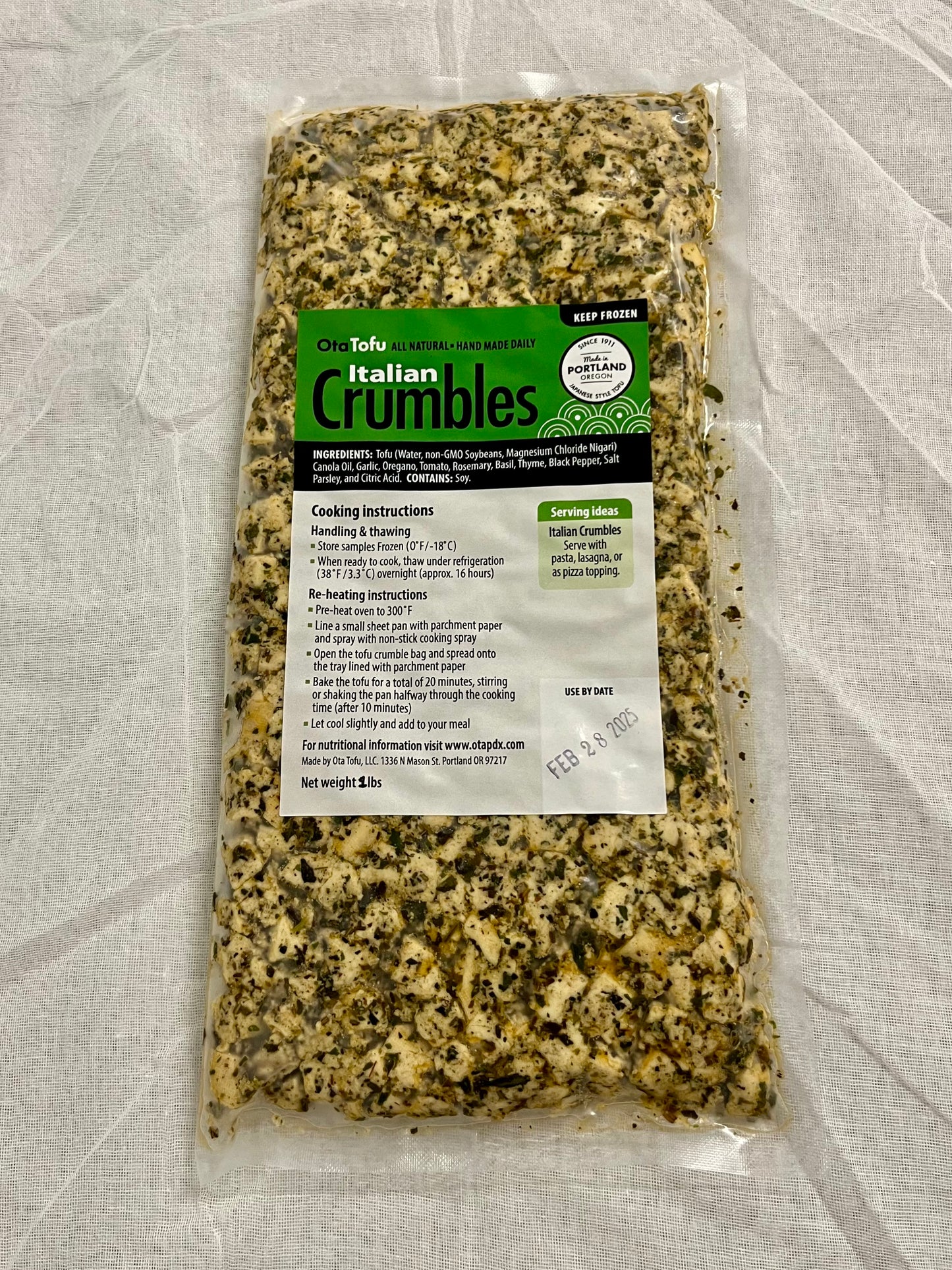 Italian Ota Tofu Crumble